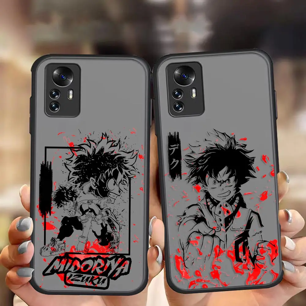 

My Hero Academia Comics Anime Cartoon Matte Case For Xiaomi 12 Pro Case For Xiaomi Mi 12 11 11T 10 10S 9 8 Ultra Lite Tpro Pro
