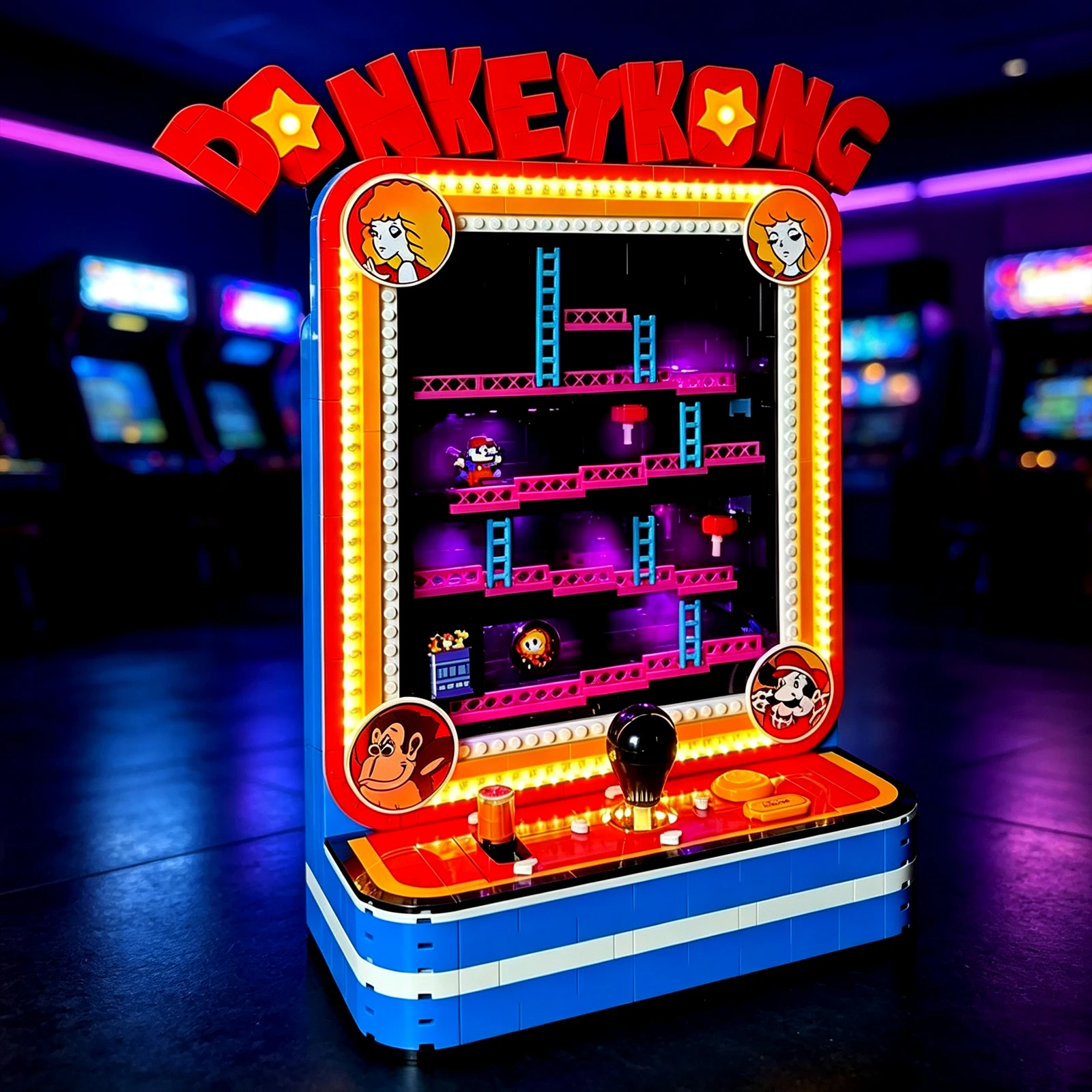 Фото Набор светодиодного освещения LYBMTWF, совместимый с Lego 72051 Donkey Kong Arcade (модель не входит в комплект). №5