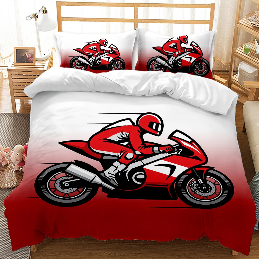 

Комплект постельного белья из микрофибры, красного и черного цвета