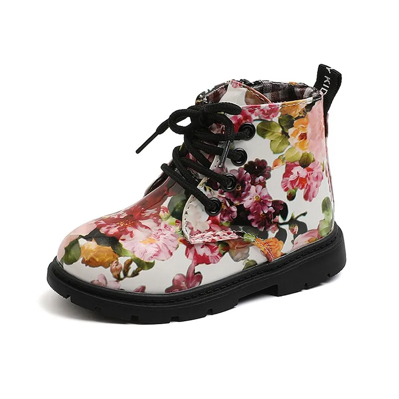 

Ботильоны для маленьких мальчиков и девочек, осенне-зимние модные ботинки из искусственной кожи для детей, повседневная обувь для девочек, кроссовки для мальчиков