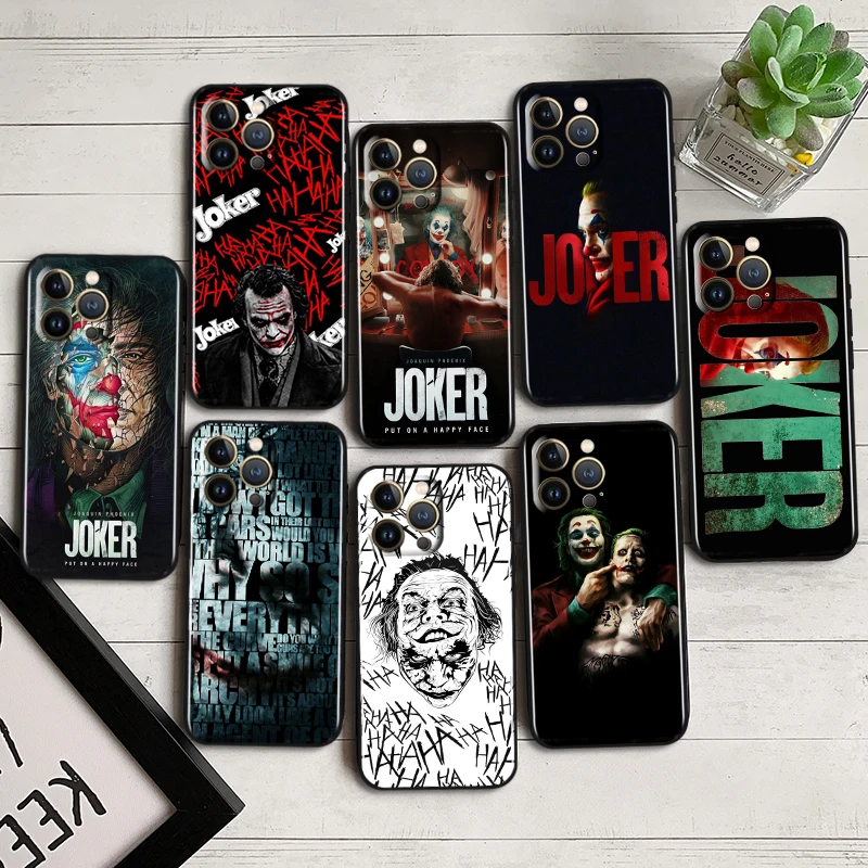 

Cool Joker Crazy Death Game Black Phone Case For iPhone 14 13 12 Mini 11 XS Pro Max X XR 8 7 6 Plus 5 SE 2020 Soft Cover Shell