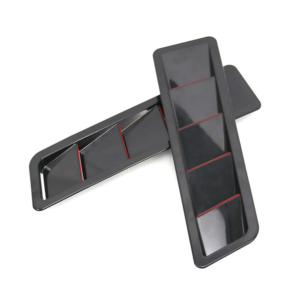 

Комплект из 2 универсальных вентиляционных черных ABS охлаждающих вентилируемых украшений для капота автомобиля внешние аксессуары формула...