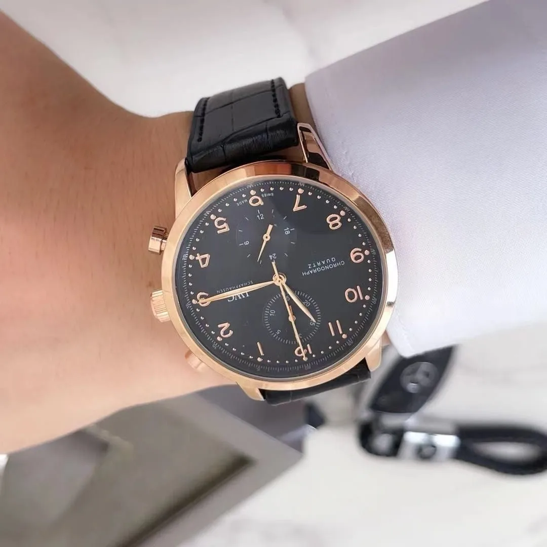 

AAA top brand men's watch multi-functional Chronograph Automatic Date quartz watch six seconds running business Sports