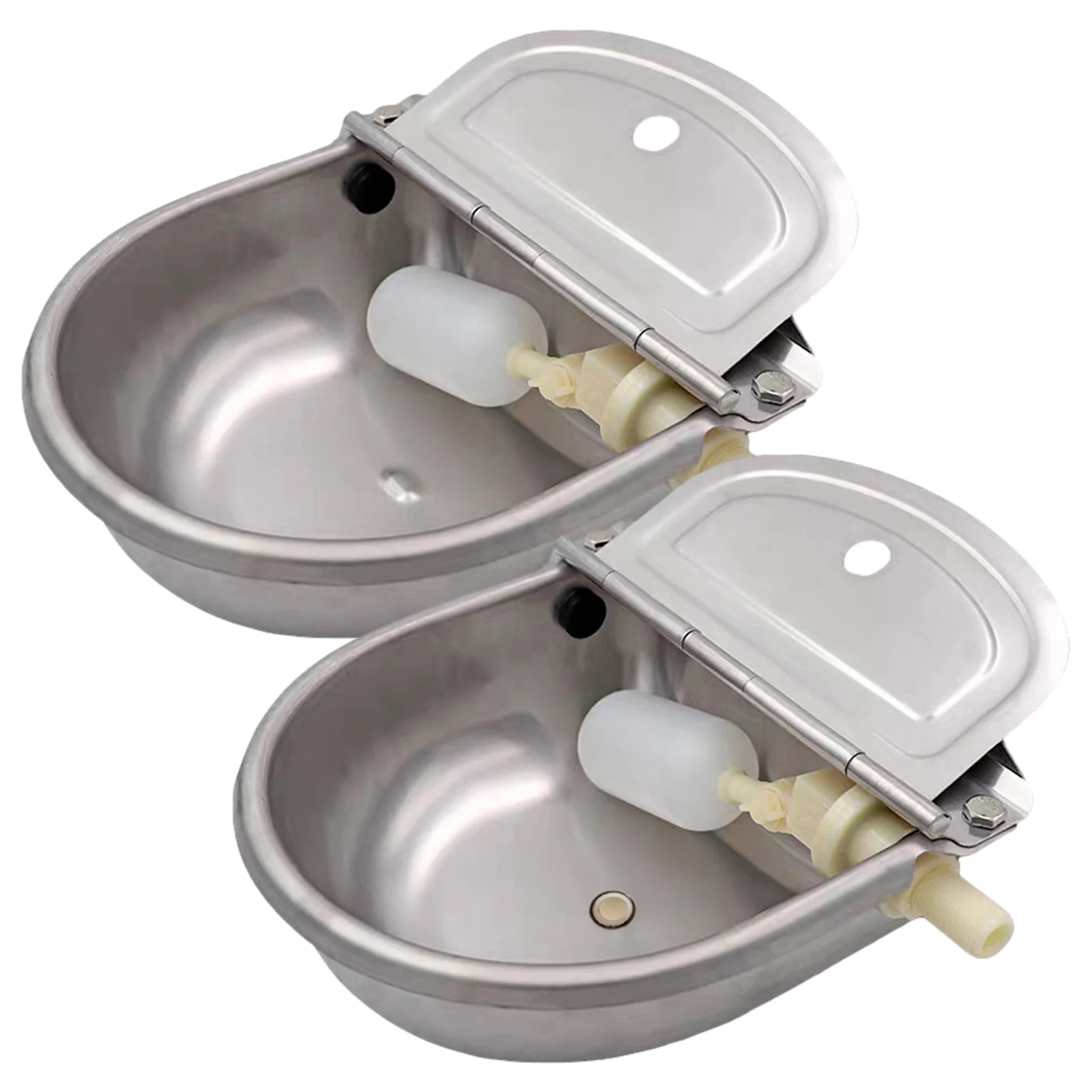 

Livestock Watering Bowl Livestock Water Trough Stainless Steel Automatic Waterer Bowl With Valve Farm Automatic Watering