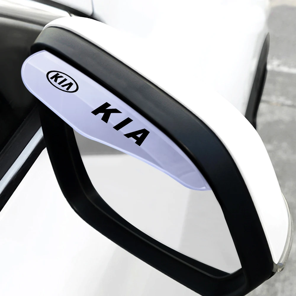 

2pcs Car Side Rear View Mirror Rain Eyebrow Visor Look Rain Proof Decoration For KIA Sportage Ceed Rio 3 4 Picanto Soul Forte Ca