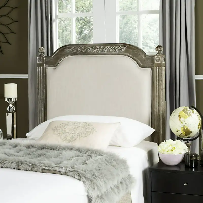 

Wood Traditional Upholstered Headboard Lazer Lazer