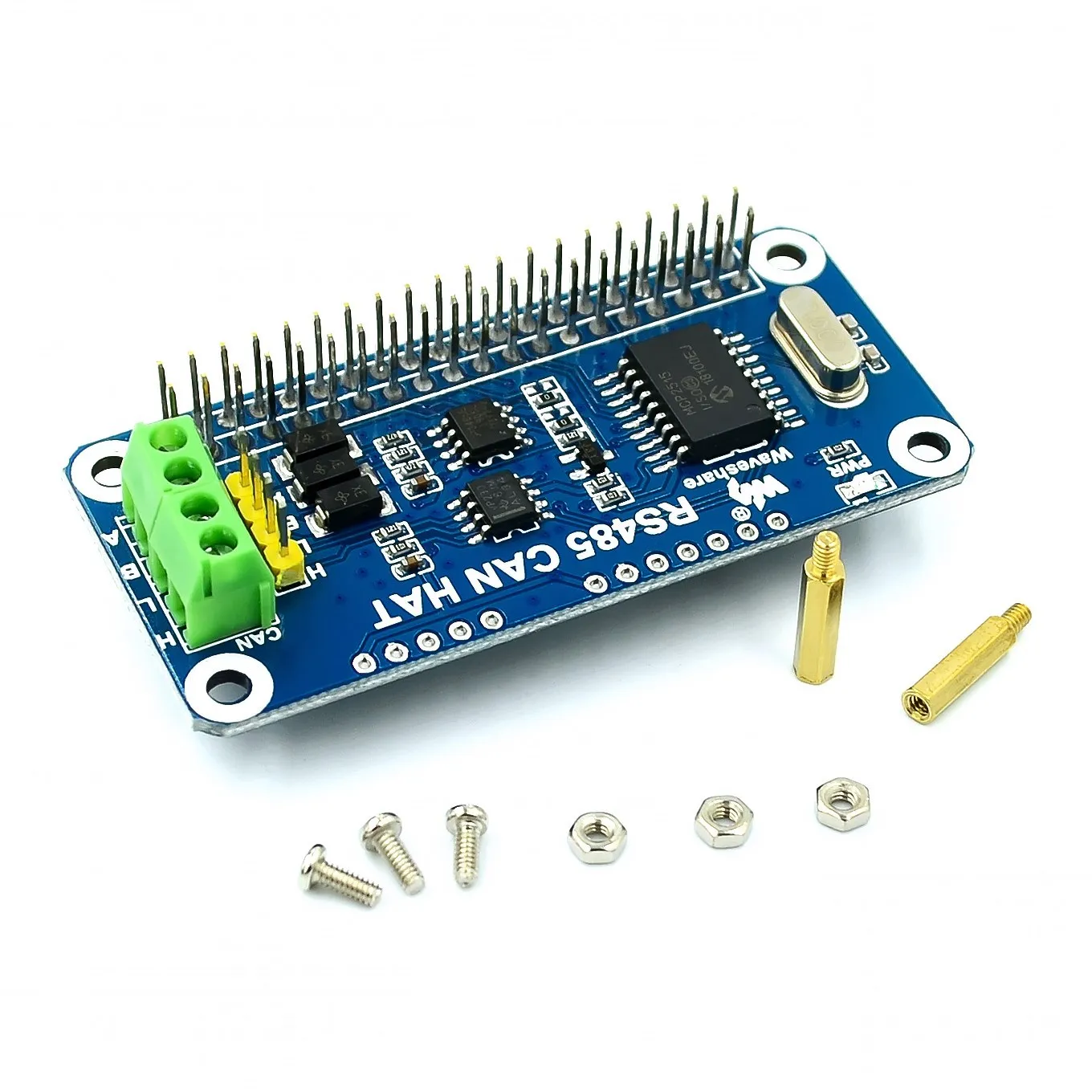 

Raspberry Pi RS485 CAN HAT 3.3V MCP2515 SP3485 SPI Interface Allows Stable Long-Distance Communication for Pi 4B/3B+/3B/ Zero