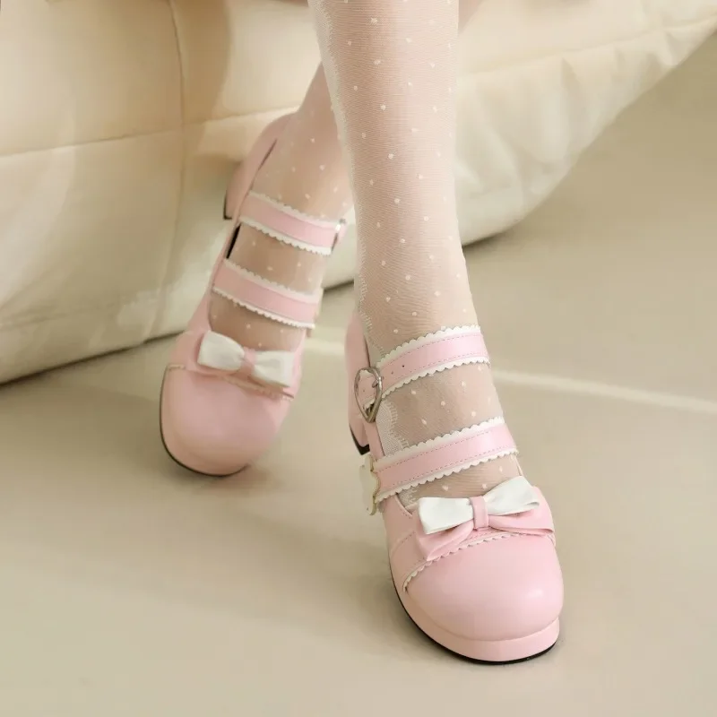 Женские туфли на высоком каблуке новинка 2025 года распродажа Мэри Джейн низком