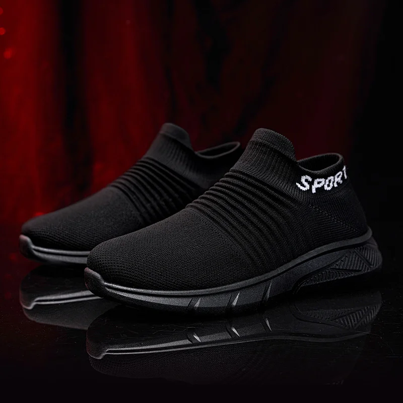 

Summer Running Sport Sneakers Non-slip Trendy Sneakers Outdoor Walking Comfortable Design Socks Shoes Mens Wholesale