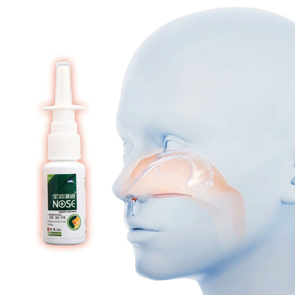 20 мл китайский травяной спрей для носа от ринита и синусита носовой морды носовые