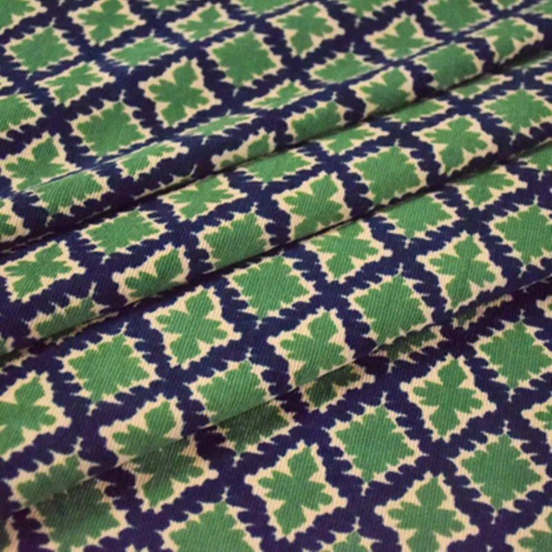 Вельветовая ткань в стиле ретро с цветочным принтом китайском для ткани Хань