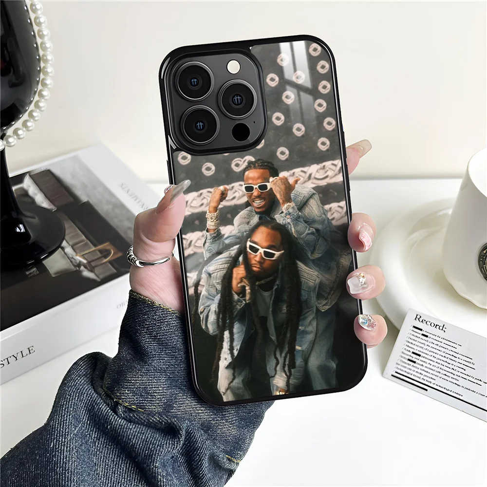Чехол для телефона M-Migos Quavo Rapper iPhone 16 15 14 13 12 11 Pro Xs Max Mini Plus противоскользящий