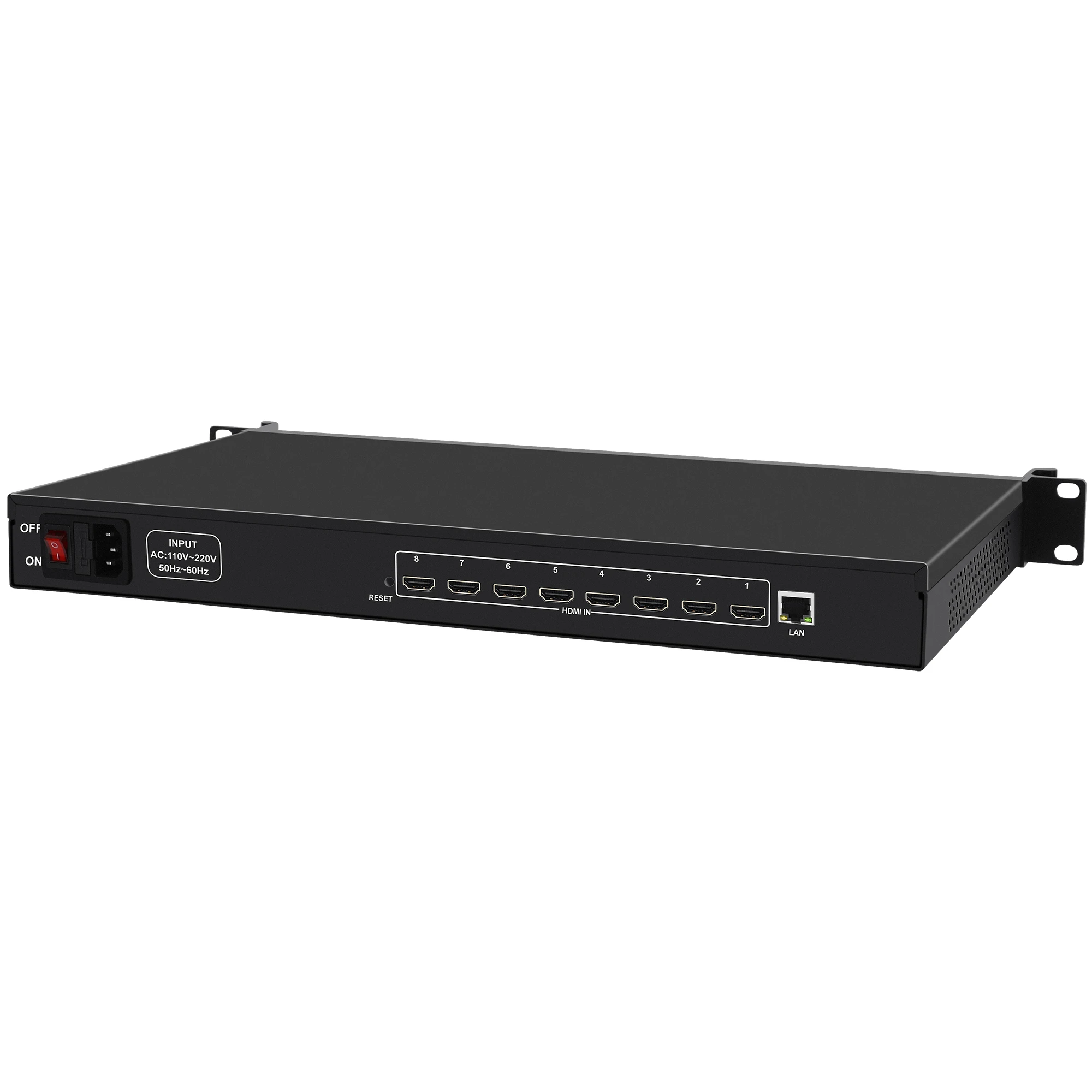 1U Rack HEVC H.264 H.265 8-канальный HD HDMI-IP-видео энкодер IPTV Кодеры потоковой передачи в