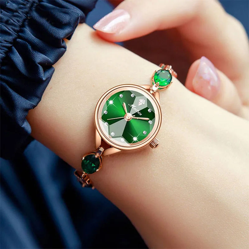 Женские часы бренда светильник Роскошные ювелирные изделия браслет