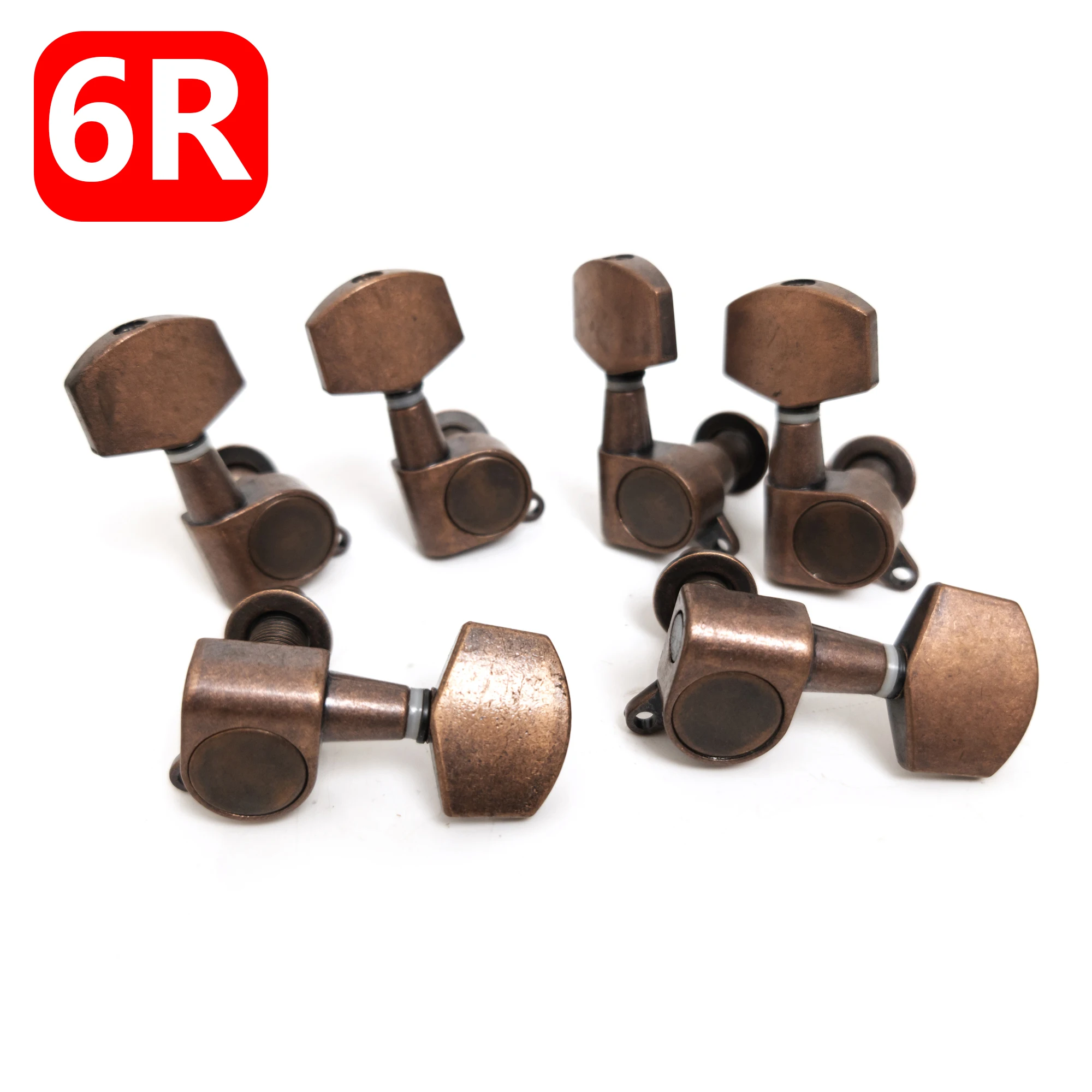 6R гитарные тюнеры в винтажном стиле колки для настройки гитары винтажные красные