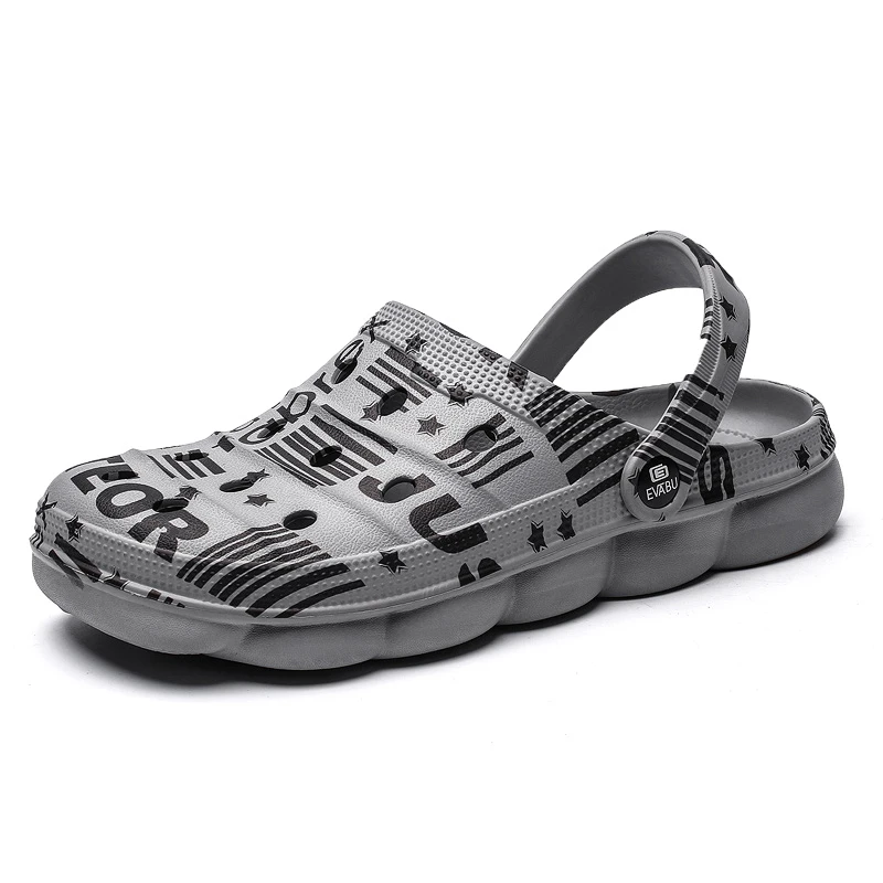 

2022 Mens Sandals Womens Mules Summer Non-slip New Hole Shoes Clogs EVA Garden Shoes Girl Boy Female Beach Flat Male Slippers
