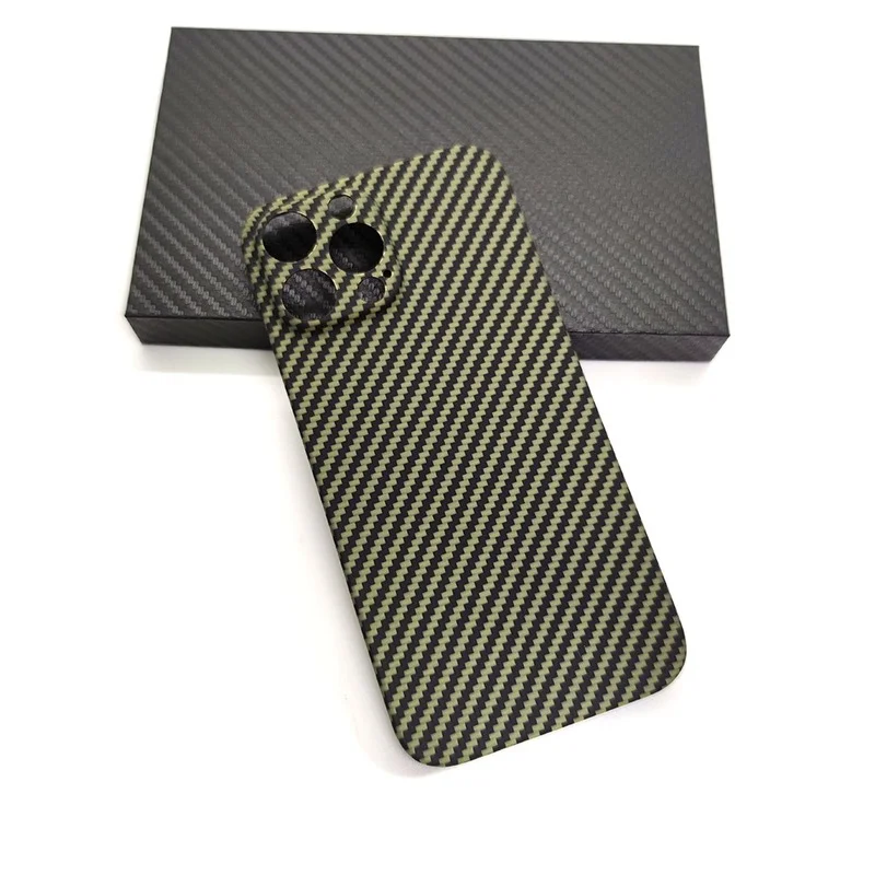 

For IPhone Case 12 13pro Max Pure Carbon Fiber for IPhone 13 Mini 13 12 Pro Phone Case Camera Protection Blue Green Cover Cases