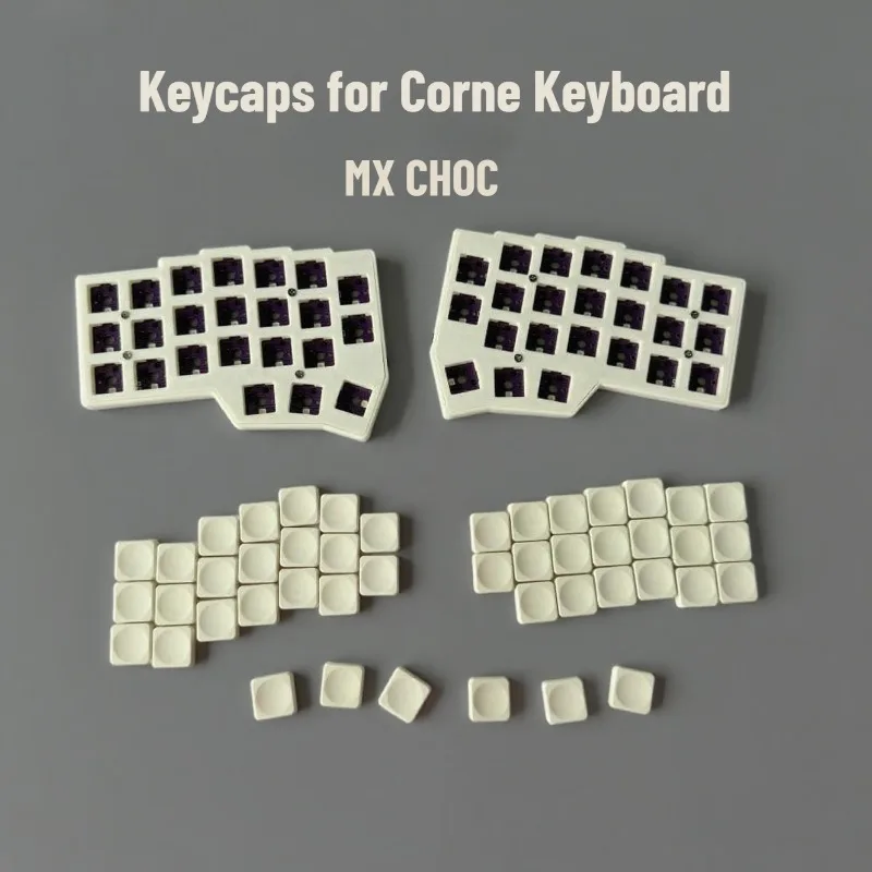 Фото Колпачки для клавиатуры Corne Kailh Choc/MX Cherry Switch 3x5/3x6, низкопрофильные колпачки для клавиш LCK, механическая клавиатура, колпачки для клавиш Artisan №1