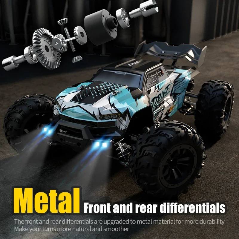 Фото 9522VS RC Car SCY 16101 16102 PRO 4WD 70 км/ч 1/16 Высокоскоростной дрифт-монстр-трак для бездорожья с дистанционным управлением, электрический краулер №3