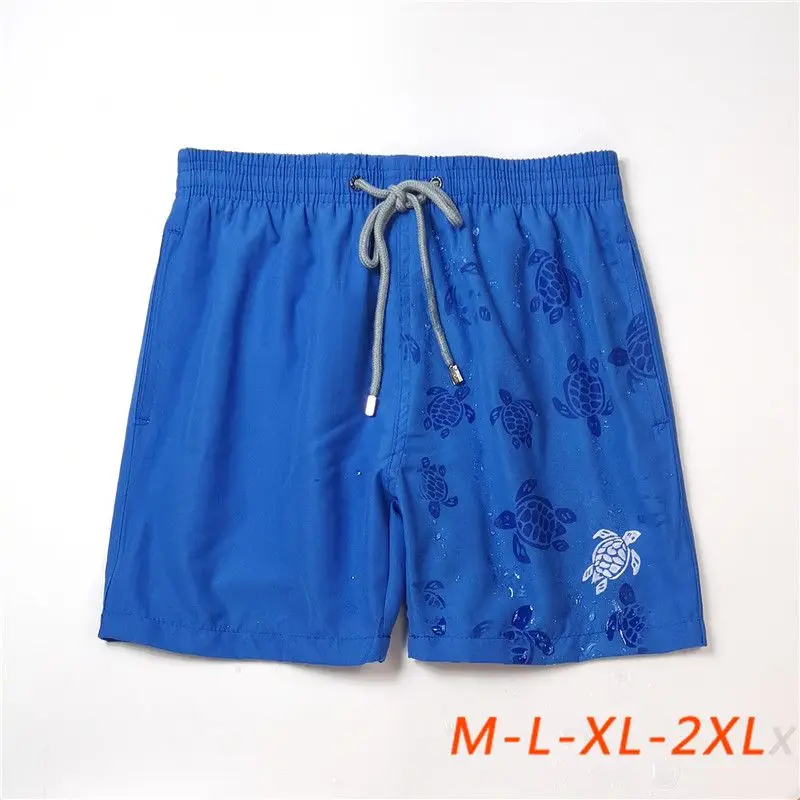 

2021 High Quality Men Starfish Tortues Swimwear Orange Quick Dry Luxury Board Shorts Boxer Bermudas Beach Surfing Trunks V267