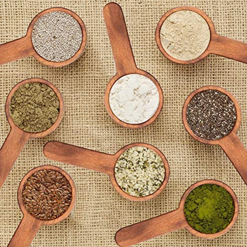 2 шт. деревянная мерная зернистая ложка для кофе | Дом и сад