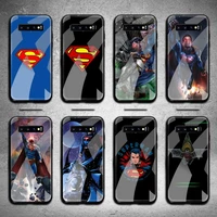superhero superman phone case tempered glass for samsung s20 plus s7 s8 s9 s10 note 8 9 10 plus