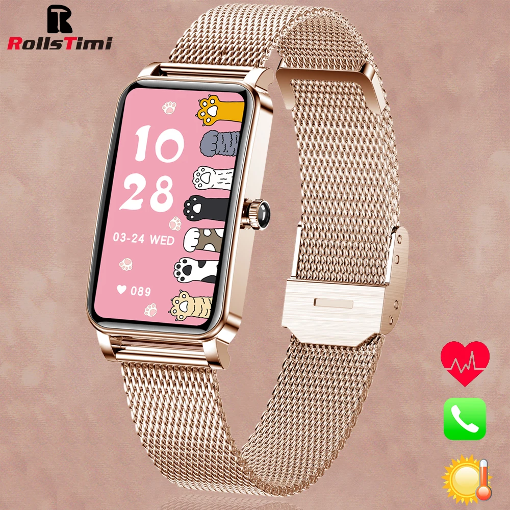 

New Smart Watch Women retro Bracelet Menstrual Period Reminder sports fitness Heart Rate Blood Pressure Monitoring Multi-Sports