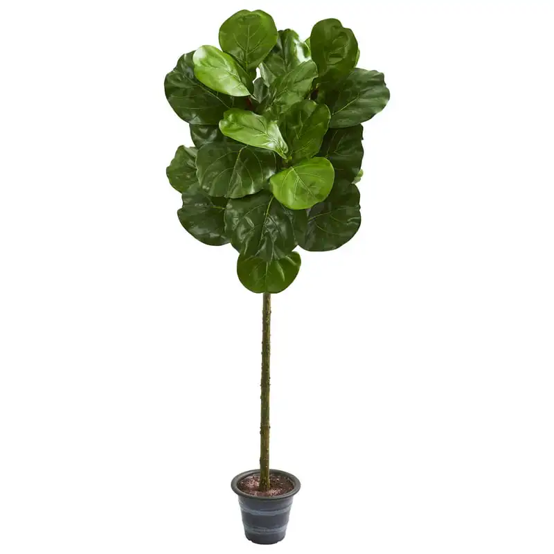 

Fiddle Leaf Artificial Tree With Decorative Planter