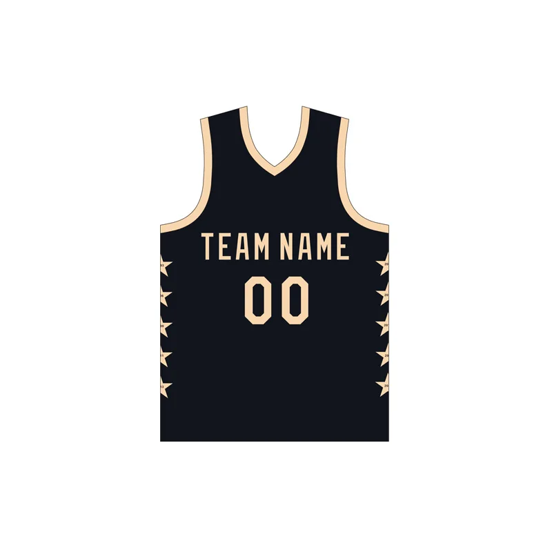 Basketball Jerseys For Men Full Sublimation Printed Customizable Team Name Number Logo Black Top Tank Training Tracksuits Unisex