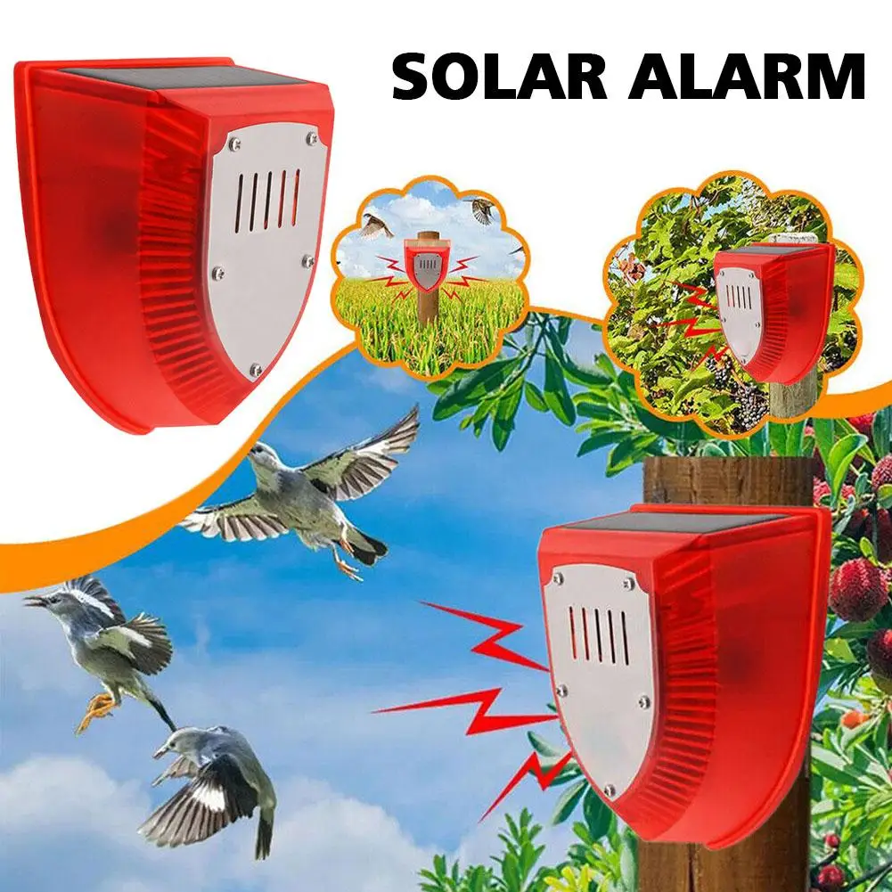 

Solar Motion Sensor Alarm Lamp For Outdoor Security - IP65 Waterproof Dog Barking & Gunshots Detection Ideal For Farms & Ga Y0J6