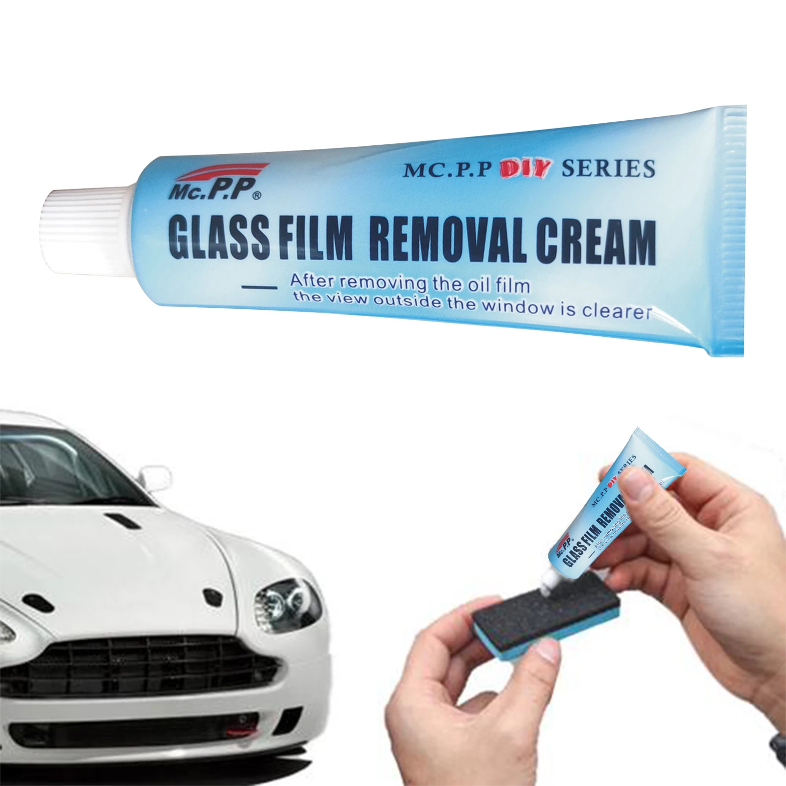

Universal Car Glass Polishing Degreaser Cleaner Oil Film Clean Polish Paste For Bathroom Window Glass Windshield Windscreen