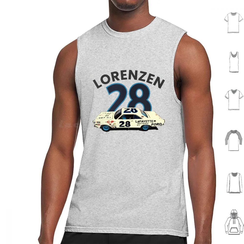 

Fred Lorenzen Lafayette 1965 Tank Tops Print Cotton Fred Lorenzen Mello Yello Days Of Thunder Racing Smokey And The