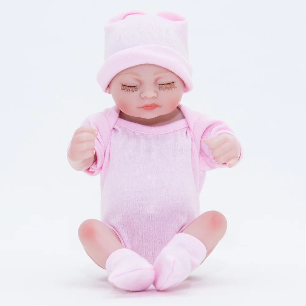 

Реалистичная силиконовая кукла Новорожденный ребенок 28 см реалистичные куклы для сна малыши с красивой одеждой детский игровой мат