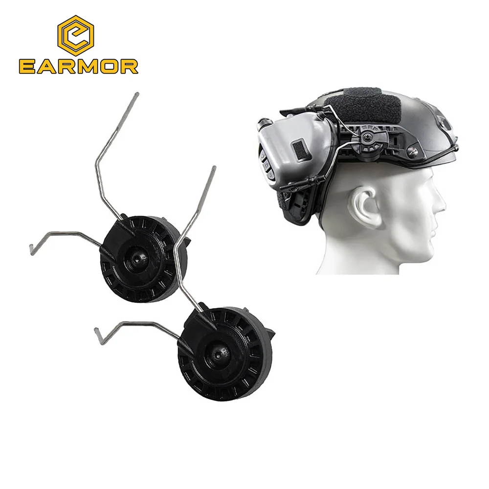 

SALE EARMOR HeadSet ARC & EXFIL Rails Adapter Attachment Kit Tactical Headphone Adapter for ARC Rail Adapter Helmet Accessories