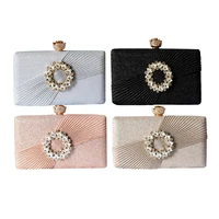 new women fold evening clutch bags diamond flowers wedding bags party dinner wallets with chain shoulder bags