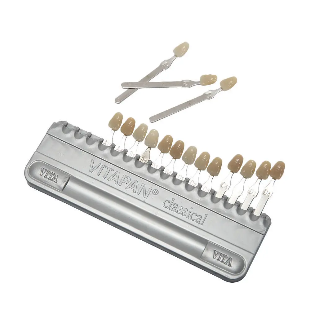 

Dental Equipment Teeth Whiting Porcelain VITA Pan Classical 16 Colors Guide Vita Tooth Model Colorimetric Plate