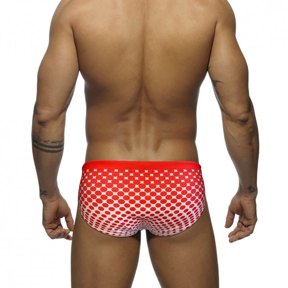 Summer Mens Beach Swimming Trunks Sexy Low Waist Dot Bikini Briefs Fashion Male Polyester Quick Dry Swimsuit Sport Surf Swimwear | Спорт и