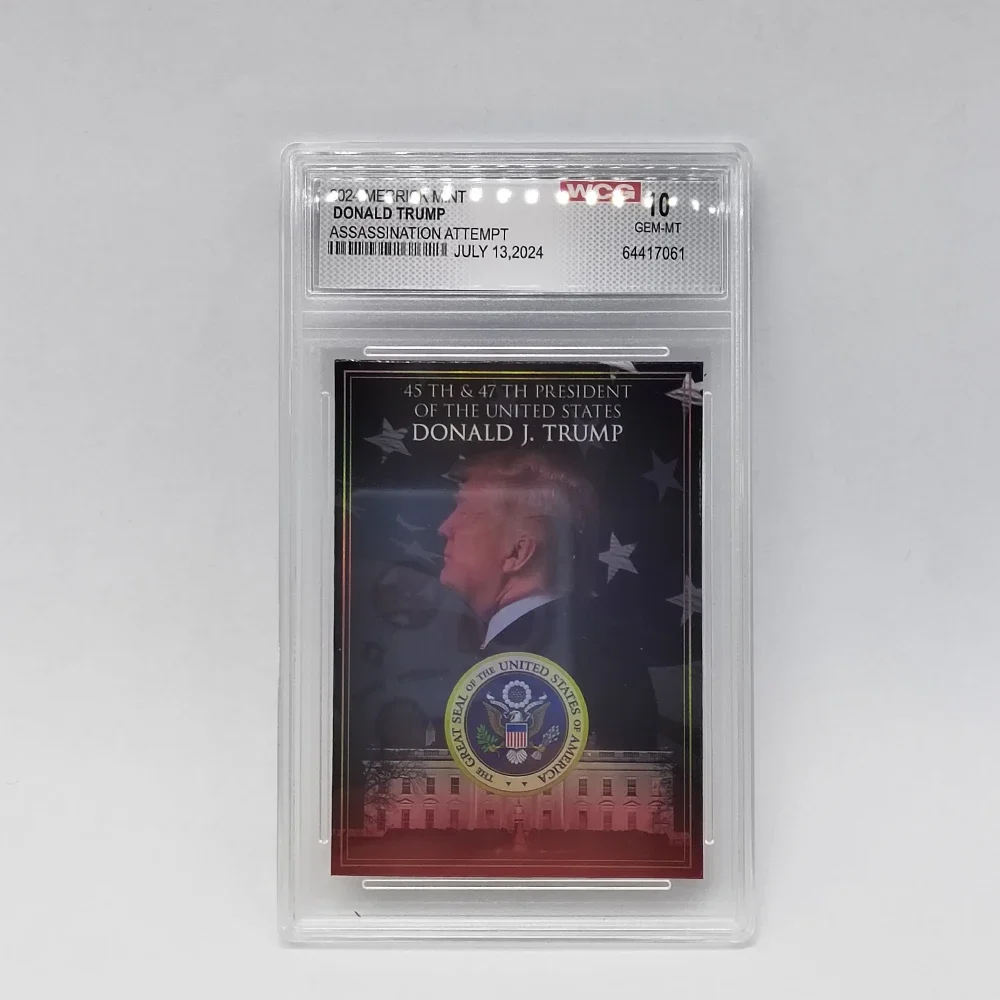 Президент Дональд Трамп карточка Выделенный дизайн с пластиковой планкой новый