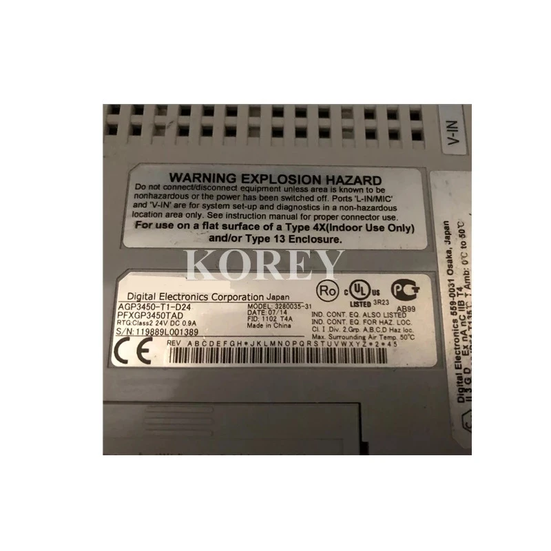 В наличии Сенсорный экран HMI серии GP-3400 AGP3400-T1-D24-CA1M AGP3450-T1-D24