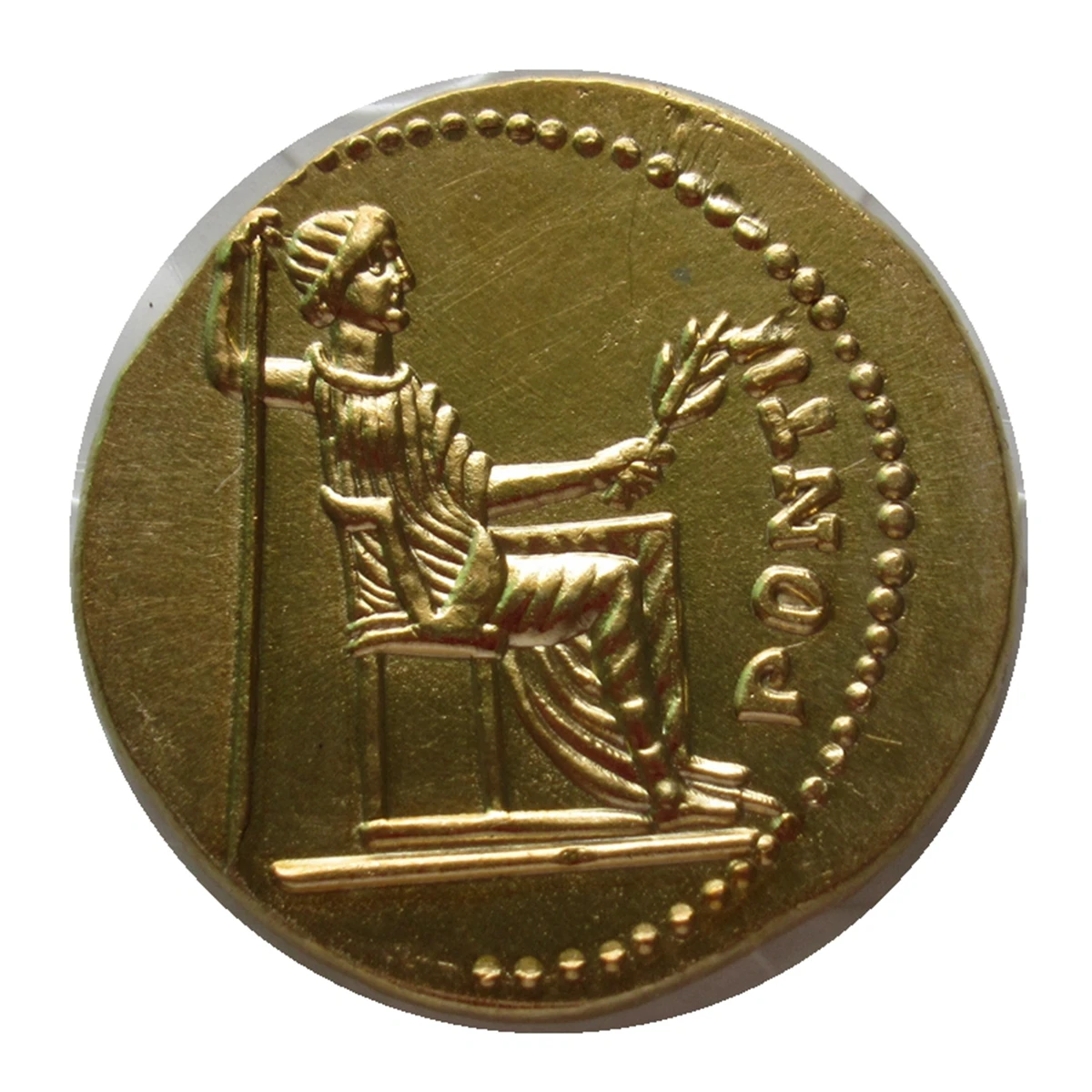 Репродукция римской золотой монеты #15