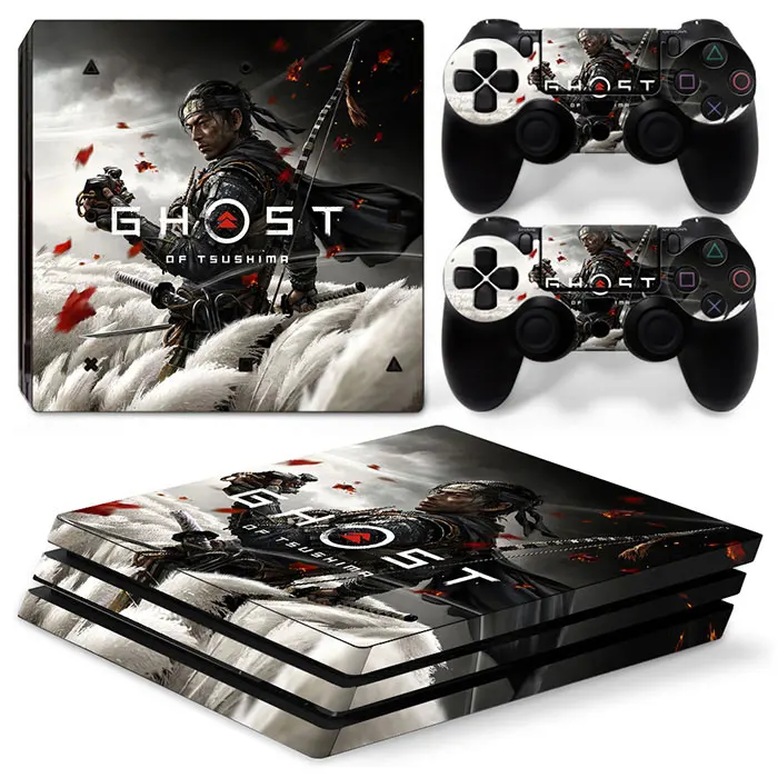 Защитная виниловая наклейка для консоли PS4 Pro и 2 контроллера на заказ