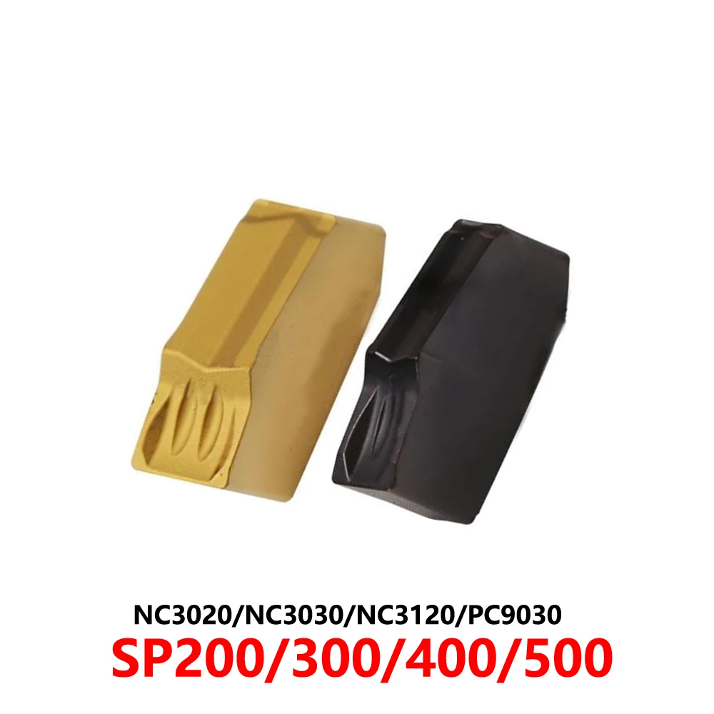 Оригинальный SP200 SP300 SP400 SP500 SP600 NC3020 NC3030 NC3120 PC9030 Твердосплавные вставки для обработки канавок Лезвия с ЧПУ SP 200 300 400 500 Инструменты
