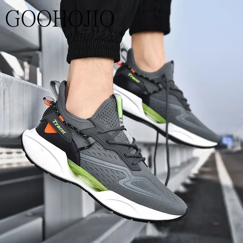 

New Men Casual Shoes Male Ourdoor Jogging Trekking Sneakers Lace Up Breathable Shoes Men Comfortable Light Soft Hard-Wearing