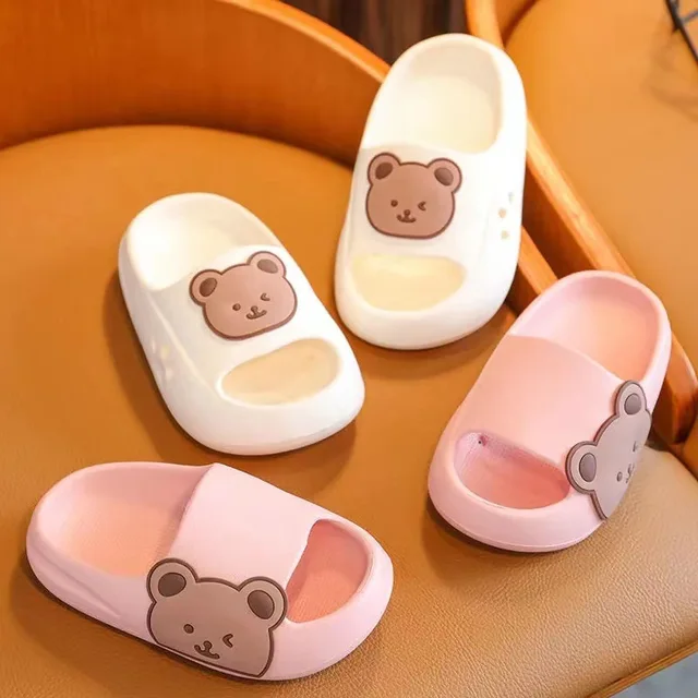 Children's Beach Slippers For Boys Girls Home Shoes Summer Thick Flip Flops EVA Soft Pillow Slides Outdoor Slippers Child Adults 1