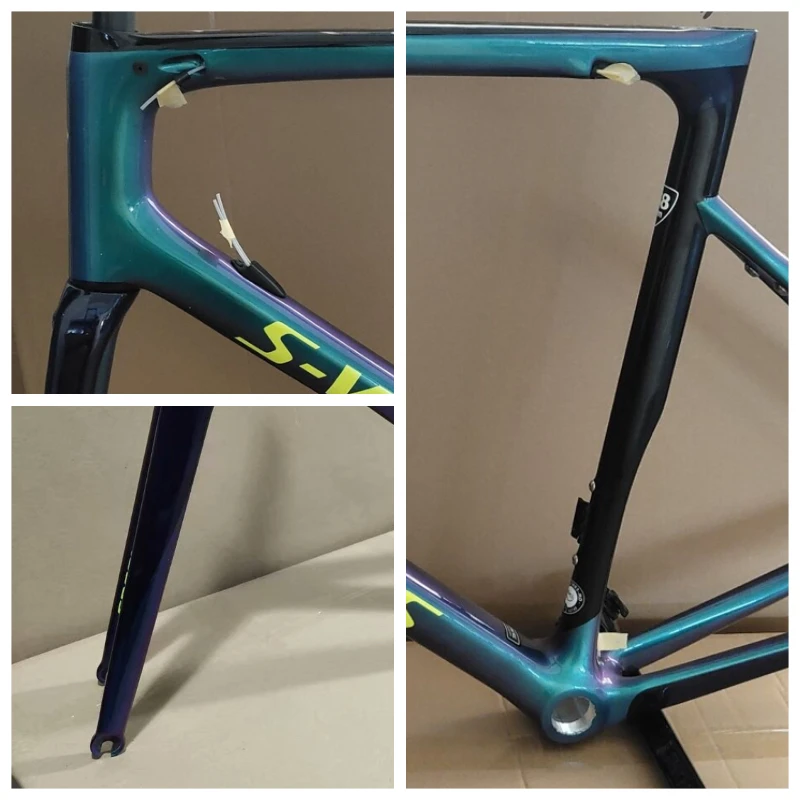 

SL6 Chameleon Carbon Fiber Bicycle Framest Road Bike Frame BSA/BB30/PF30 XBD DPD USP Ship Available 30 Colors DIY