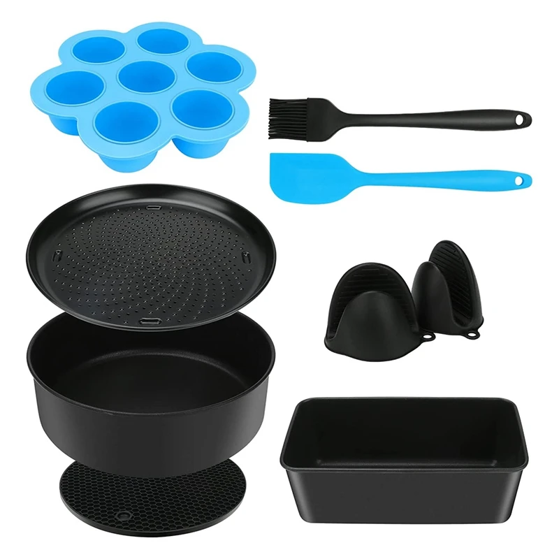 Price Air Fryer Accessories Set, For Ninja Foodi Oven Or Pressure Cooker, Cake Pan, Pizza Pan, Loaf Pan, Silicone Muffin Pans