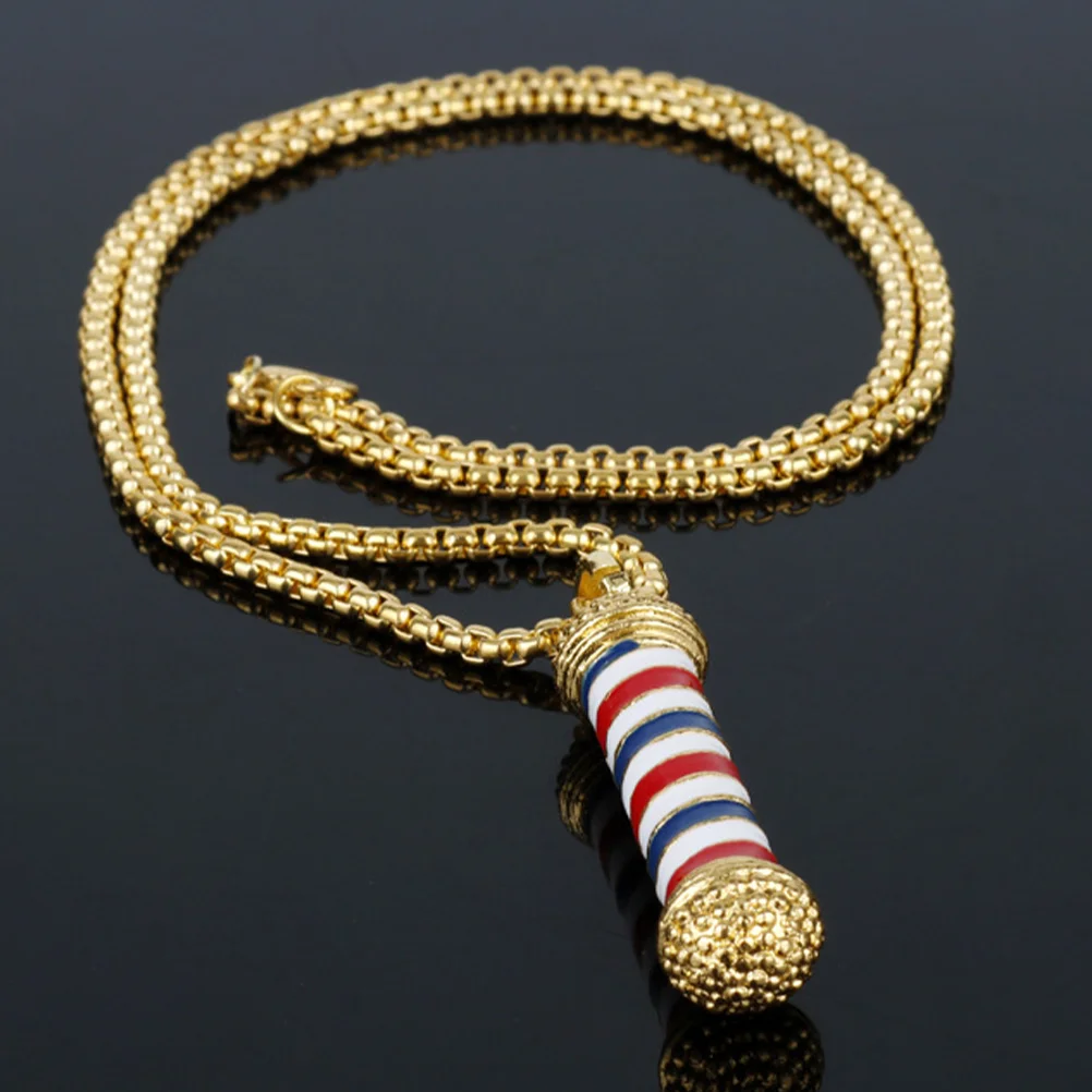 

2 pcs Hair Salon Lamp Pendant Necklaces Revolving Light Pendant Necklaces for Women