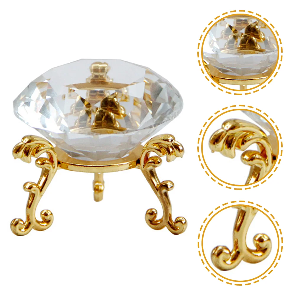 

Diamond Crystal Paperweightfor Gifts Anniversary Fake Decorative 30Th Centerpiece Couples Decor Centerpieces Shelfstand