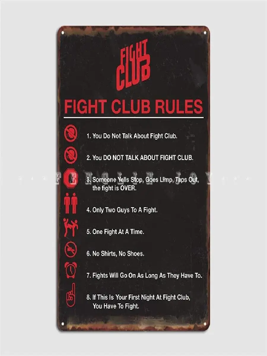 Металлический знак для декора гаража