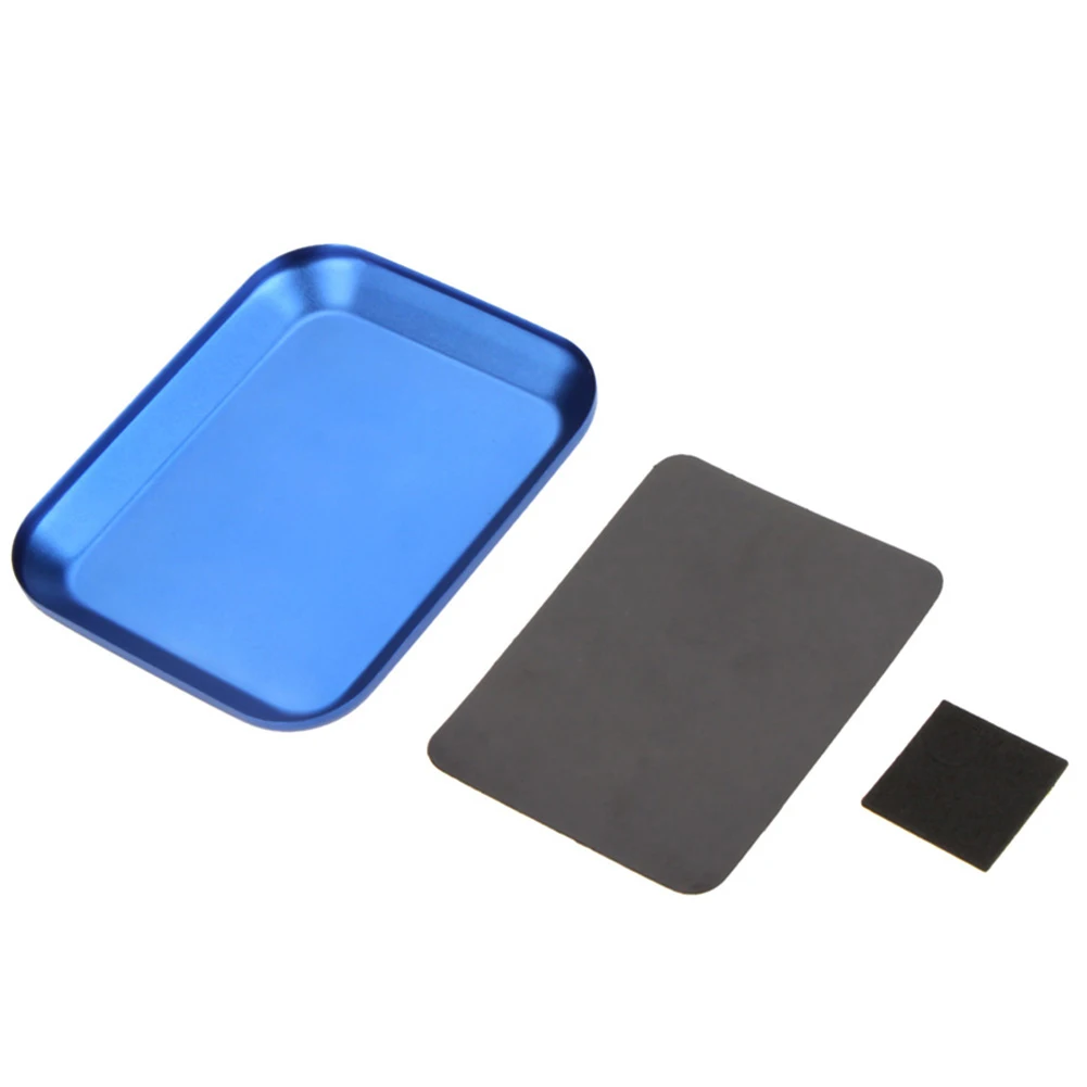 

Aluminum Alloy Screw Tray with Magnetic for RC Model Phone Repair 10.6x8.6cm high quality Model screw plate
